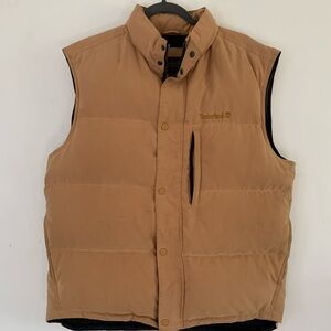Timberland Large Men's Weather-gear Puffer 70% Duck Down Full Zip Vest Like New